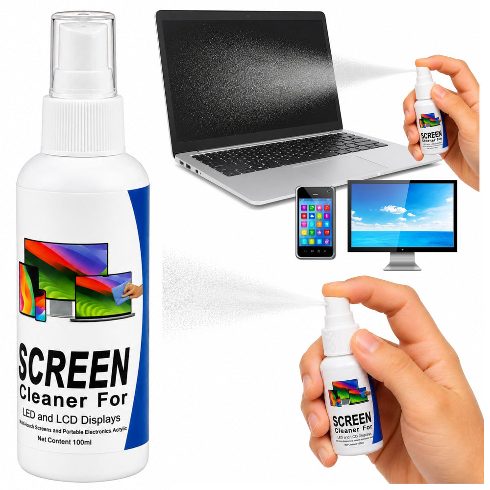 LCD-, led- en tft-schermreiniger voor computers en mobiele telefoons, 100 ml