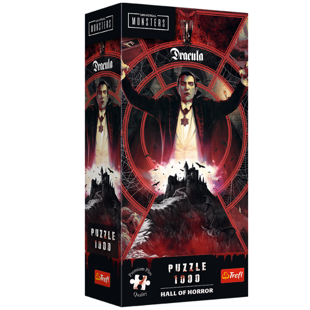 Puzzel - 1000 – Premium Plus – Hall of Horror: Dracula – Trefl 12109