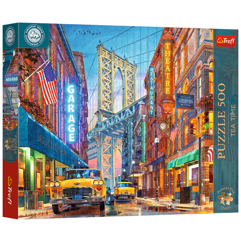 Puzzel - 500 – Premium Plus – Uitzicht op Manhattan – Trefl 37613
