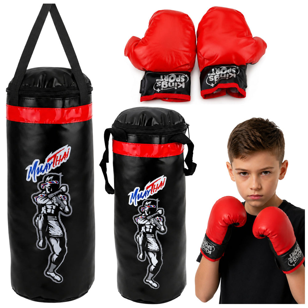 Bokszakset voor kinderen, Muay Thai-handschoenen 40x14cm S