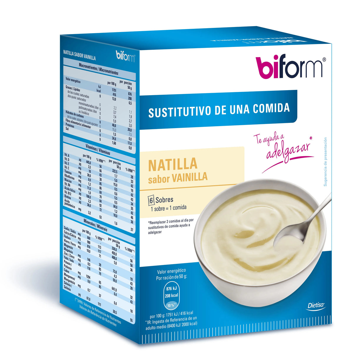 Biform Vanillecrème 6 Zakjes