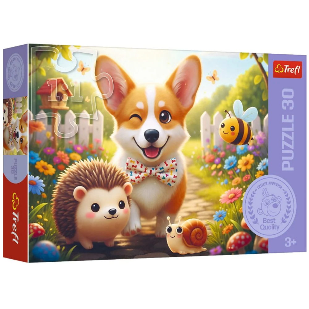 Puzzel - 30 – Een dag met Corgi – Trefl 18347