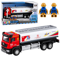 Tankwagen met metalen aandrijving, lichten en geluiden (rood en wit), schaal 1:40