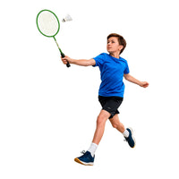 Badmintonset, rackets, shuttlecockkoker, groen (2)