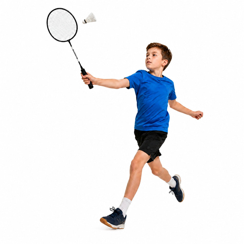 Badmintonset inclusief rackets en shuttlehoes, zwart (2)