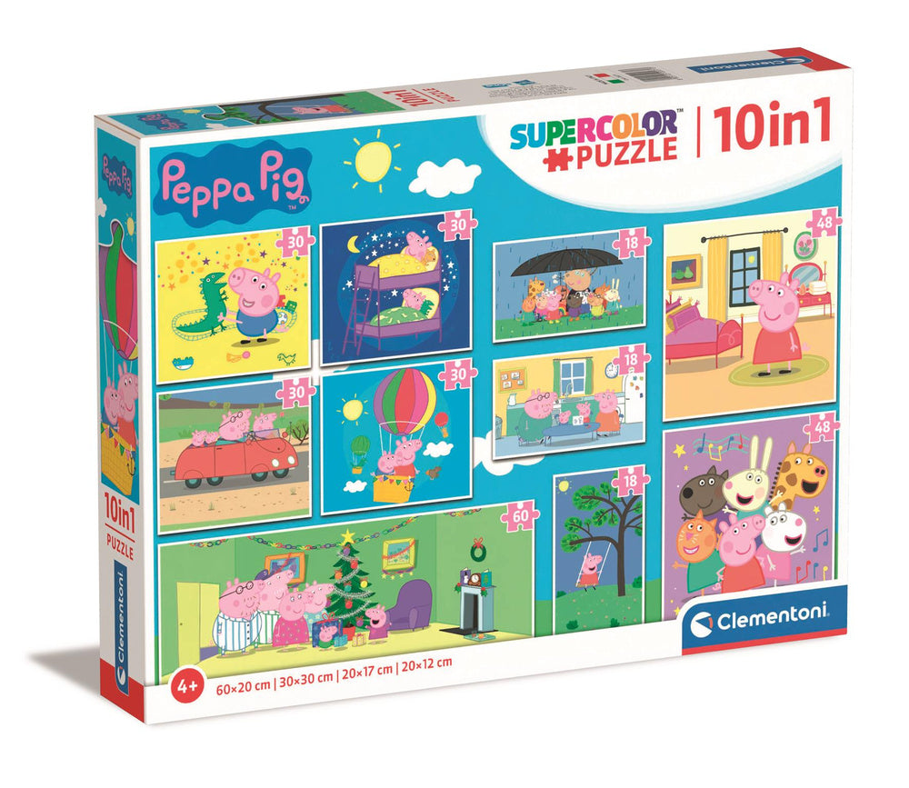 Puzzel 10-in-1 Super Color Peppa Big Clementoni 20271