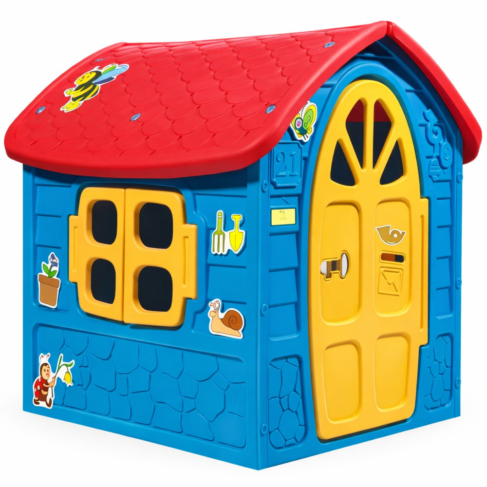 Tuinset Groot huis voor kinderen blauw 5075