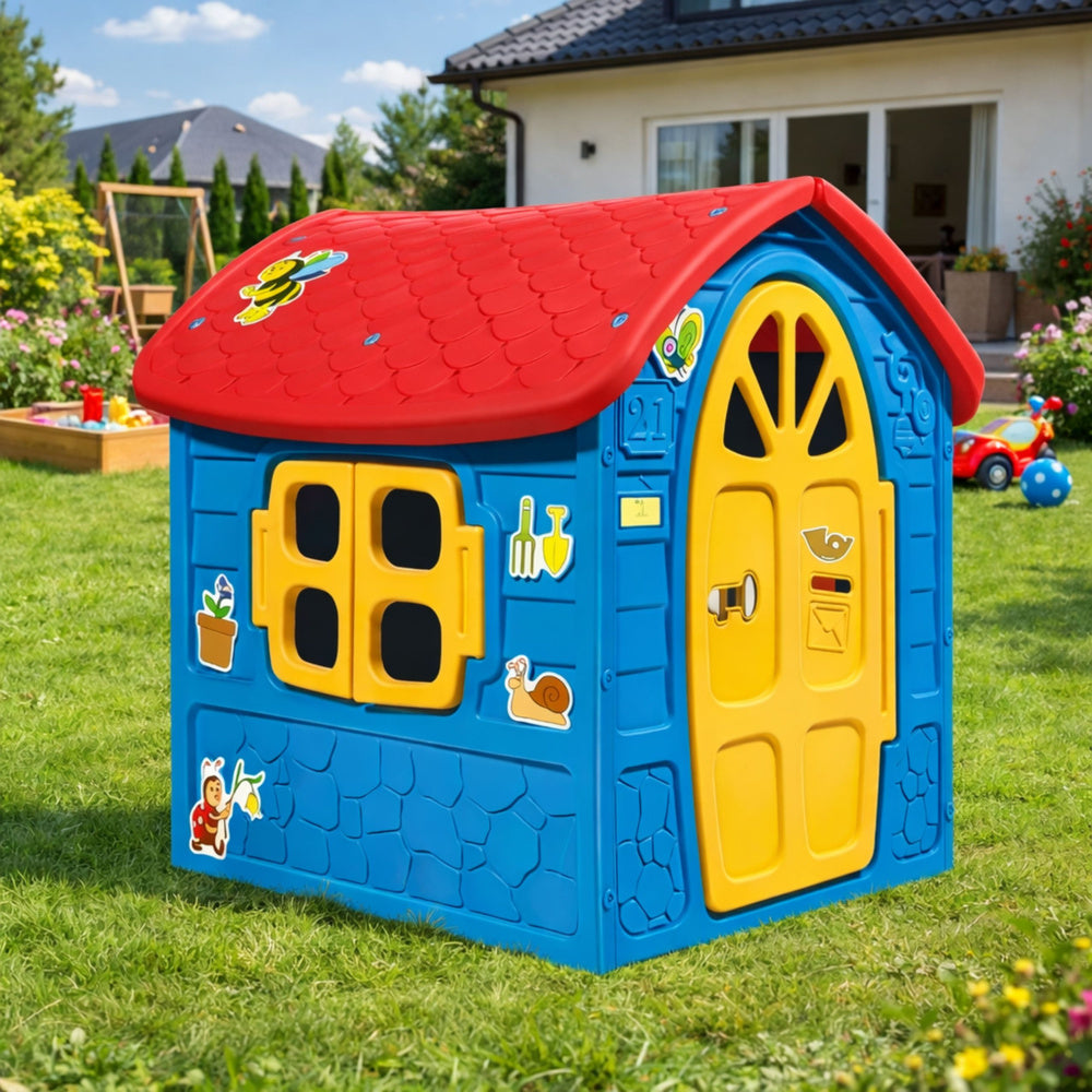 Tuinset Groot huis voor kinderen blauw 5075