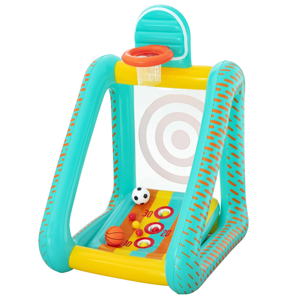 Opblaasbaar tuinspel 3-in-1 basketbaldoel Bestway 52813 (2)