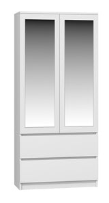 Kleiderschrank Malwa SS-90L WEISS – Produktabbildung 2