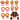Capibara haarelastiekjes Pink Elements set van 10 elastiekjes