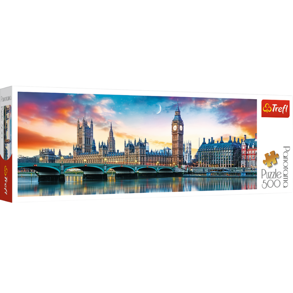 Puzzel - 500 - Big Ben en het Palace of Westminster, Londen - Trefl 29507
