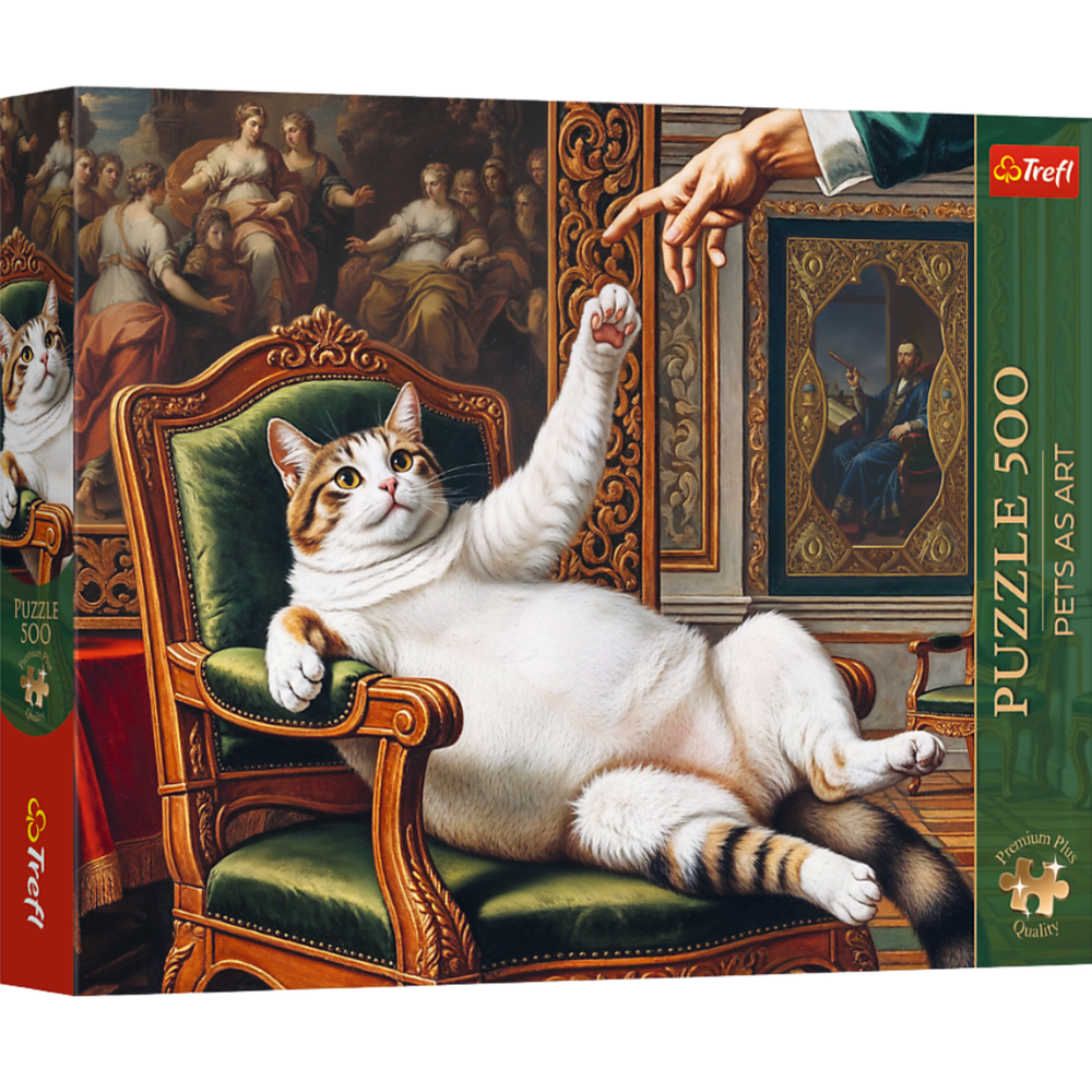 Puzzel - 500 - Premium Plus - Pets as Art: Zijn pluizige hoogheid - Trefl 37627