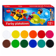 MONA school-plakkaatverf 12 kleuren x 20 ml