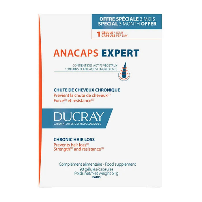 Anacaps Expert haaruitvalsupplement 3x30 eenheden