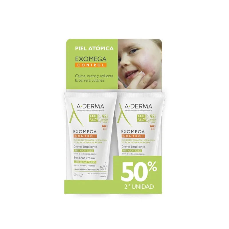 A-Derma Exomega Control Verzachtende Crème 2x50ml