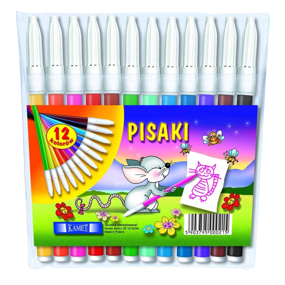 KAMET viltstiften 12 kleuren