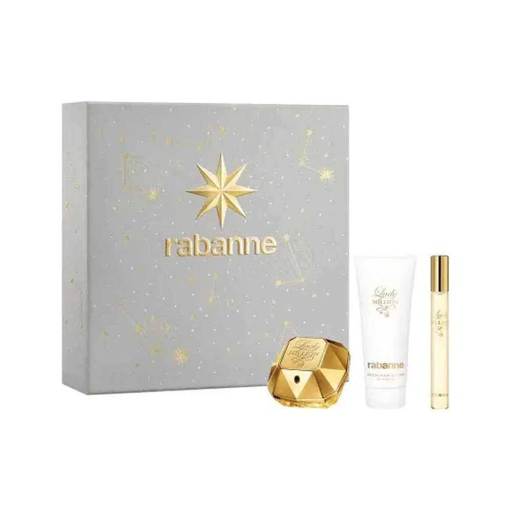 Paco Rabanne Lady Million Eau de Parfum 50ml Bodylotion 75ml Eau de Parfum 10ml