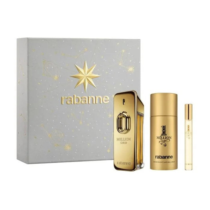 Rabanne Million Gold Eau de Parfum Intense Spray 100ml Set 3 artikelen