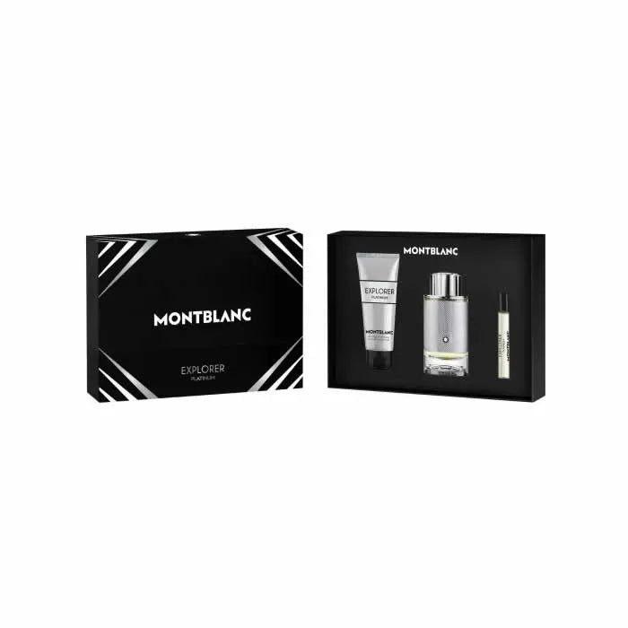 Montblanc Explorer Platinum Eau De Parfum Spray 100ml Set 3 artikelen
