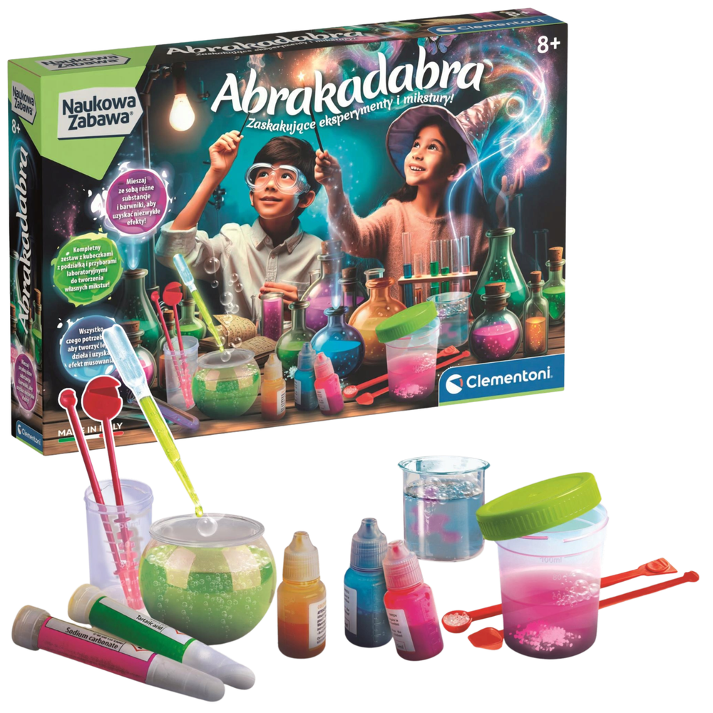 Abracadabra chemisch wetenschapsplezier in het Pools Clementoni 50437
