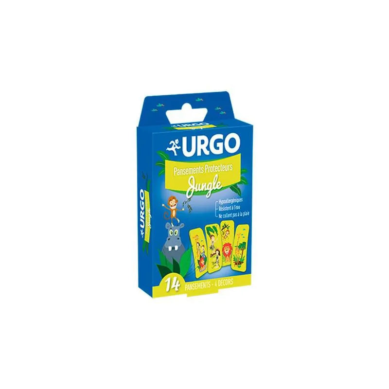 Urgo Pleisters Speciaal voor Kinderen Jungle 2,5 cm x 5,7 cm 14 st
