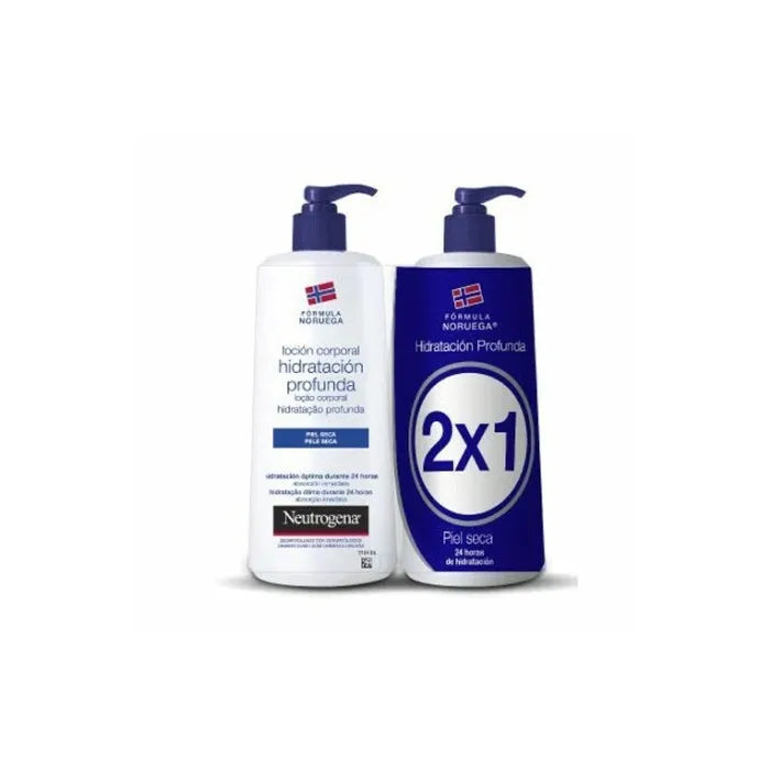 Neutrogena Hydraterende Bodylotion Voor De Droge Huid Dubbelverpakking 750ml+750ml
