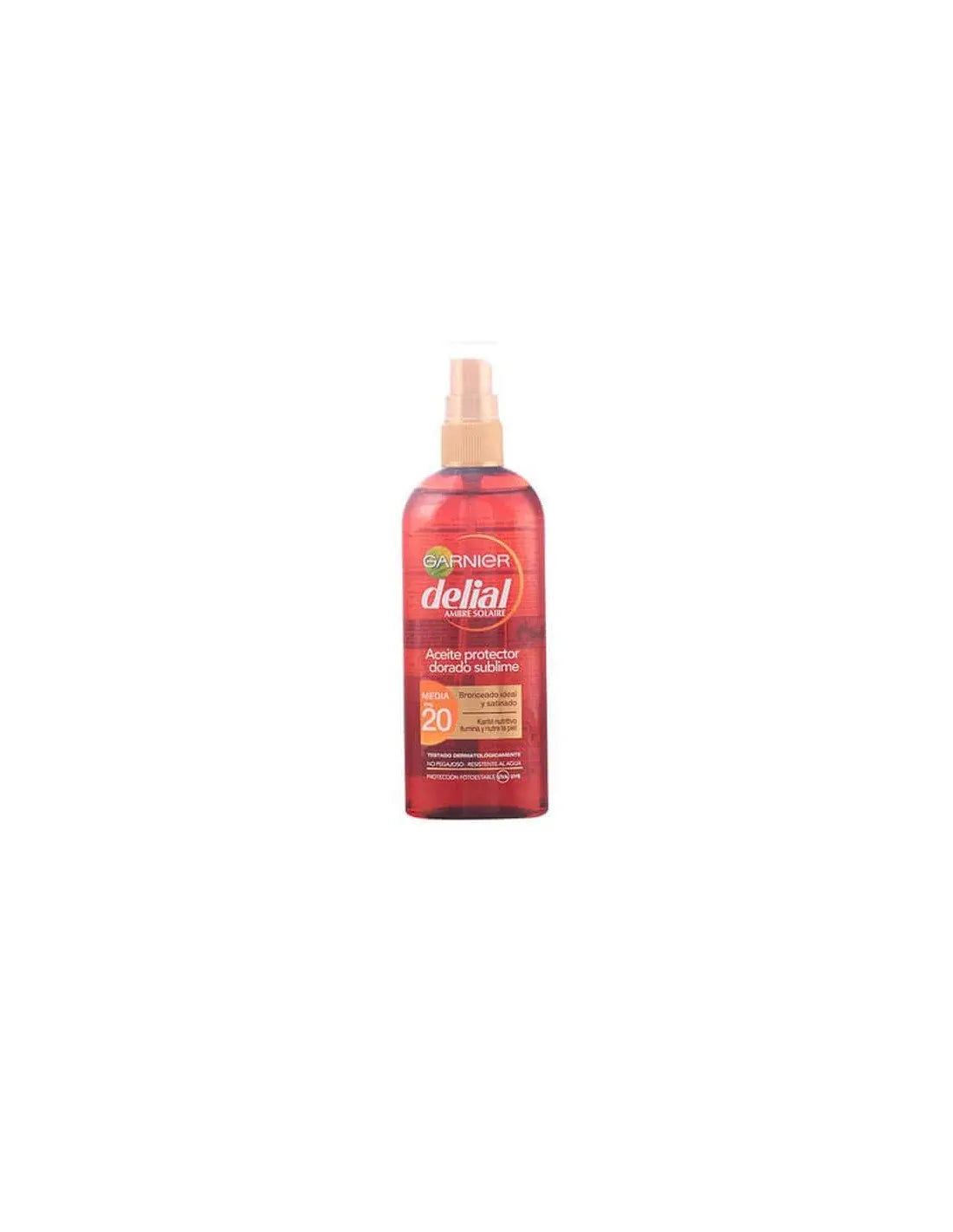 Delial Goudkleurige Beschermende Olie Sublime SPF20 Spray 150ml