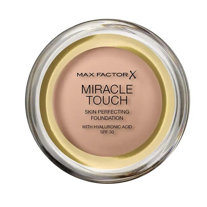 Max Factor Miracle Touch Skin Perfecting Foundation SPF30 045 Warm Almond