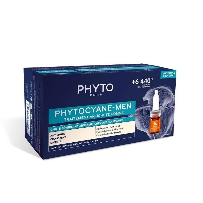 Phyto Phytocyane mannen anti-haaruitval 12x3,5ml
