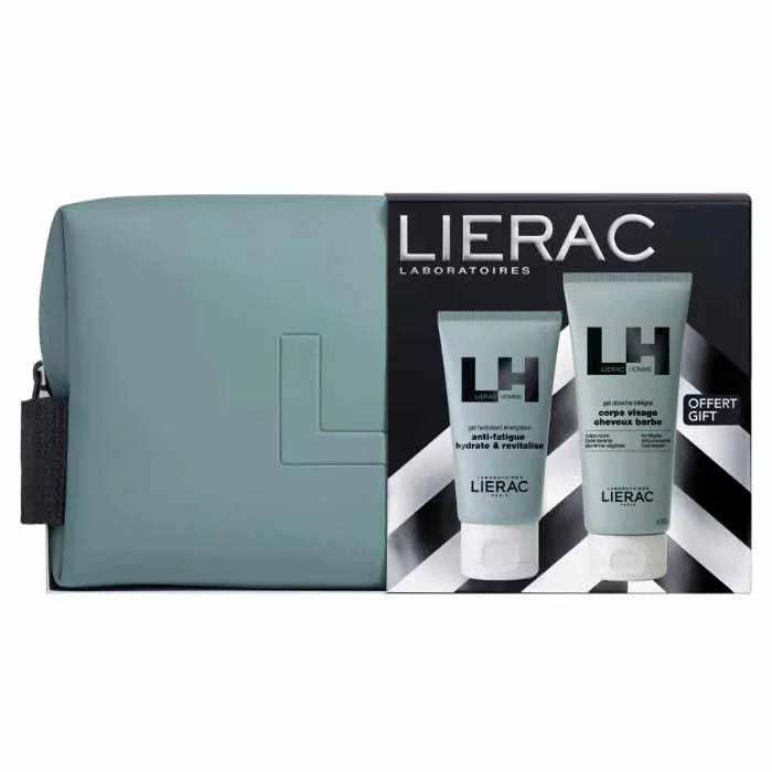 Lierac Homme Hydraterende Anti-Vermoeidheidsgel 50ml Set 3 artikelen