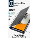 Cellularline Book Case - Hoesje Samsung Galaxy A34 5G (zwart) (4)