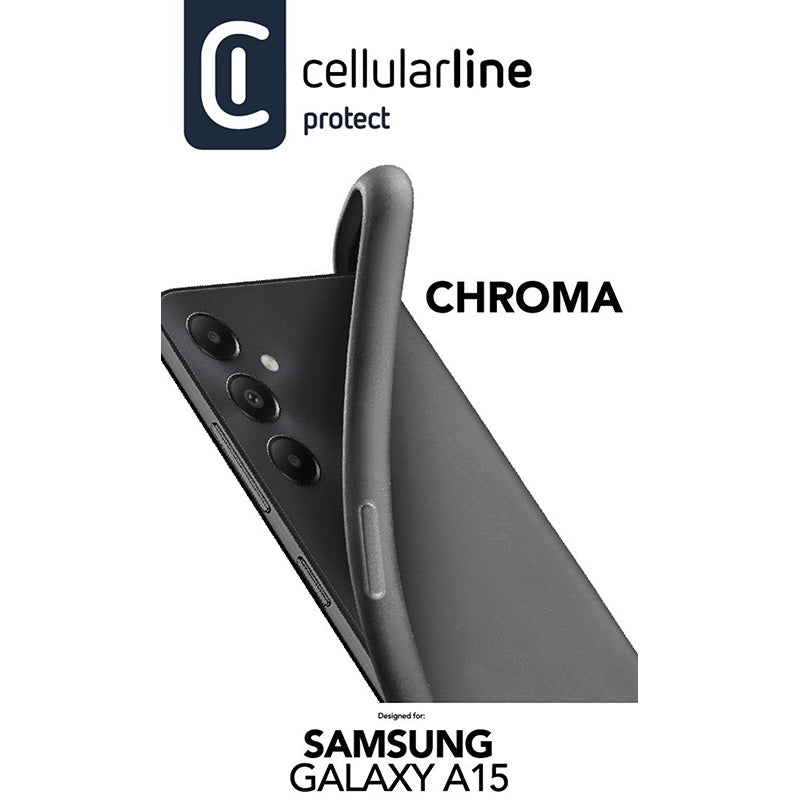 Cellularline Chroma Case - Hoesje Samsung Galaxy A15 4G / 5G (zwart) (2)