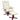 Relaxfauteuil met voetenbank, lederlook, kantelbare rugleuning, tot 150 kg, crèmewit