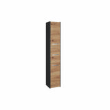 Badezimmer-Hochschrank Sara S33 ANTHRAZIT EICHE ARTISAN