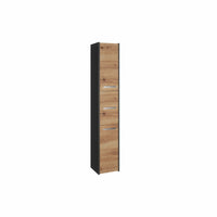 Badezimmer-Hochschrank Sara S33 ANTHRAZIT EICHE ARTISAN