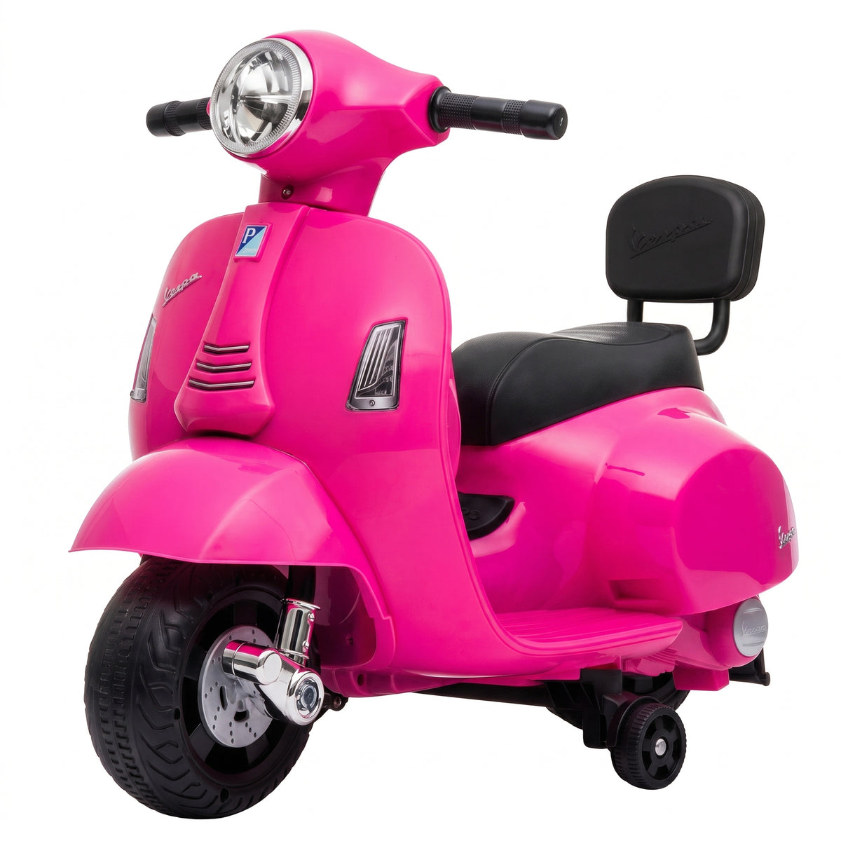 Elektrische kindermotor Mini Vespa GTS 6V elektromotor met lithium-accu, ergonomische zitting, rugleuning, 1,5-3