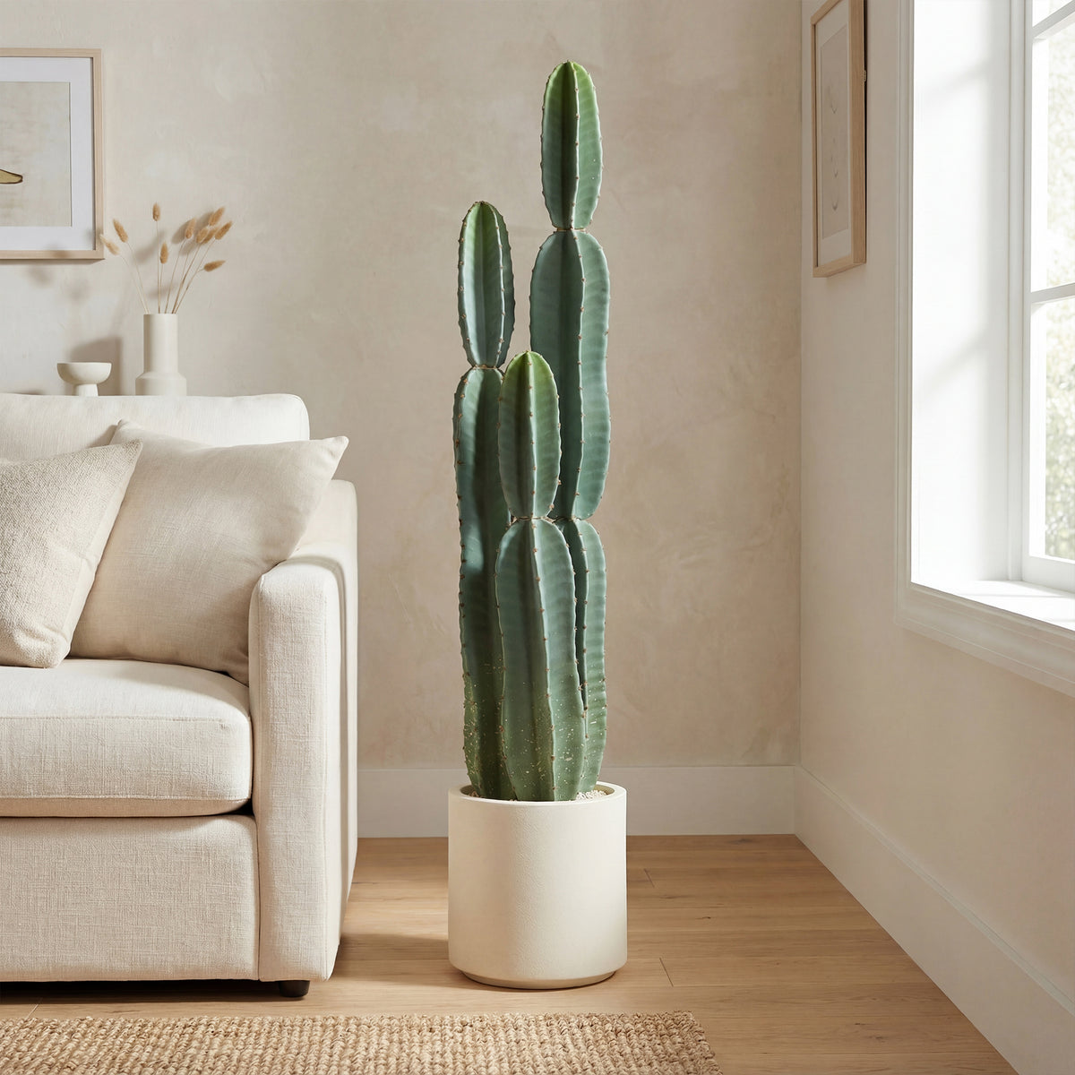 Kunstplant cactus planten groot 111 cm kunstplanten in pot voor kantoor woonkamer (2)