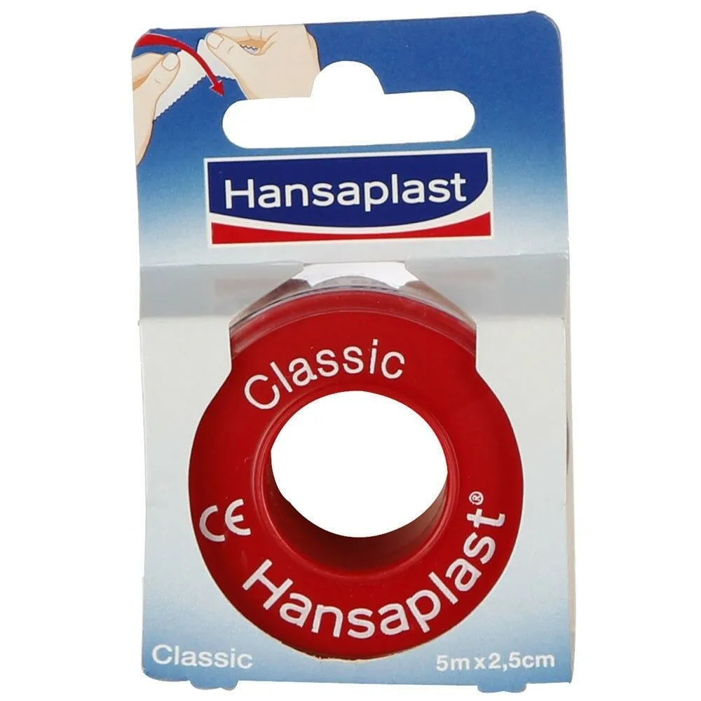 Hansaplast Classic kleefpleister 5mx2,5cm 1st