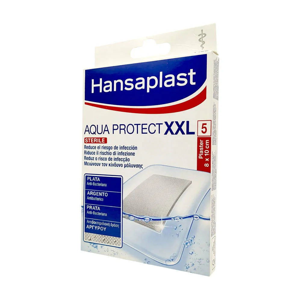 Hansaplast Aqua Protect Med Pleisters 8x10 cm 5 stuks