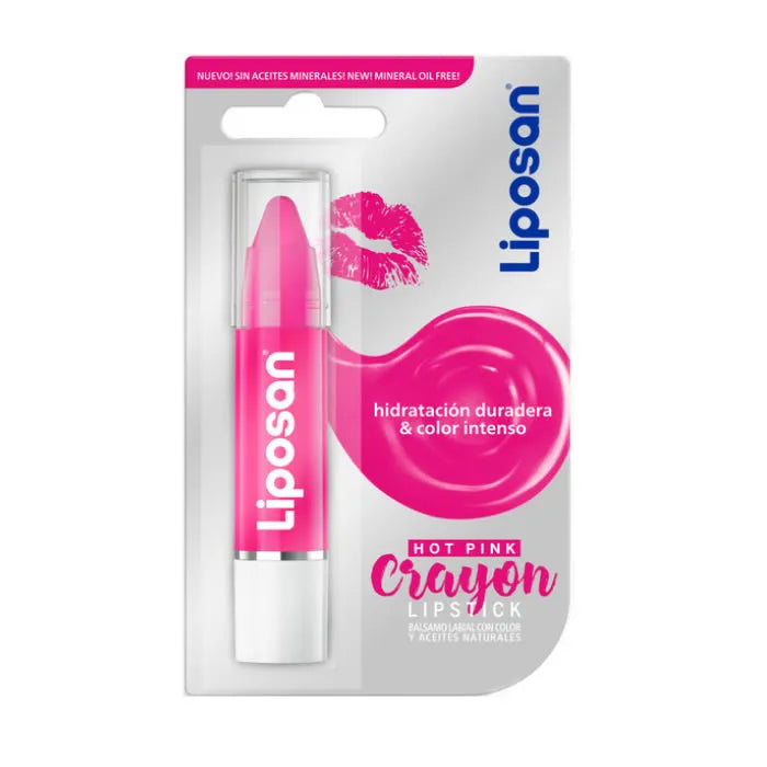 Liposan Crayon Lip Balm met kleur Hot Pink
