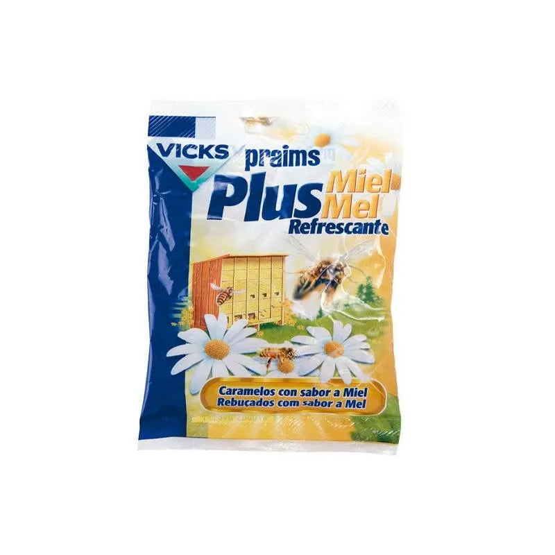 Vicks Praims Plus Honing Verfrissende Snoepjes 72g