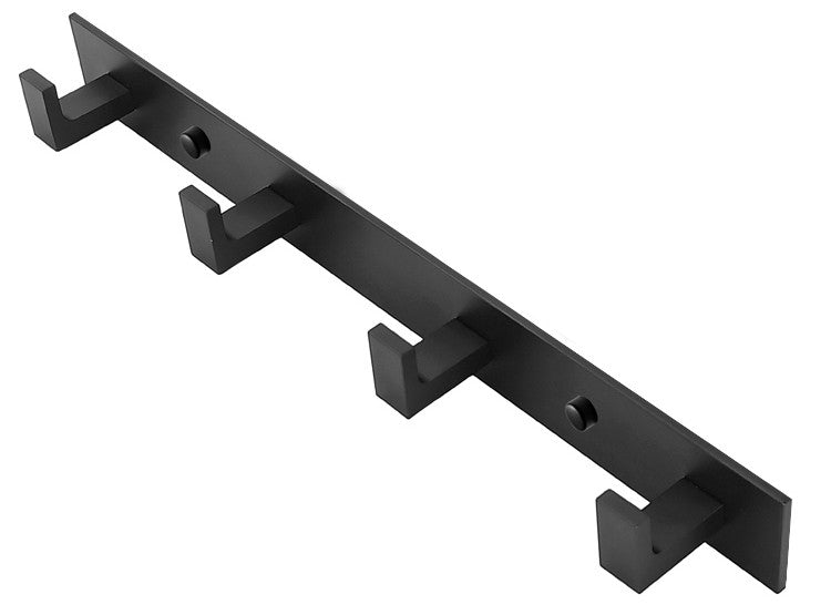 Wand-Handtuchhalter mit 4 Haken – Schwarz – 60 Stück