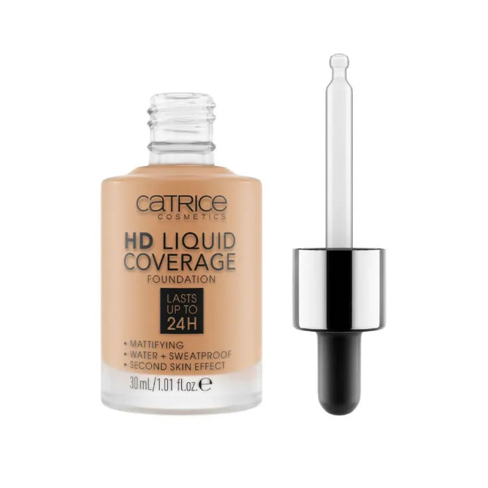 Catrice HD Liquid Coverage Foundation houdt tot 24 uur lang 046 Camel Beige 30ml