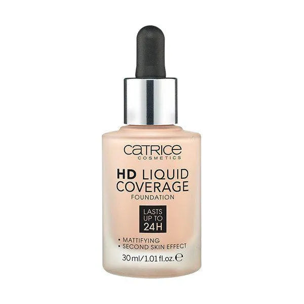 Catrice Hd Liquid Coverage Foundation Blijft Tot 24u Zitten 020-Rose Beige 30ml