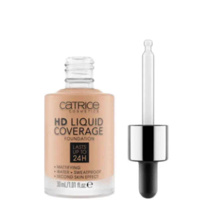 Catrice Hd Liquid Coverage Foundation blijft tot 24 uur zitten 040 Warm Beige 30ml