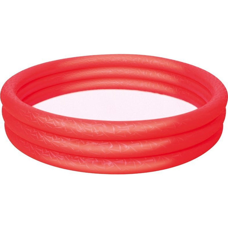 Bestway - Opblaasbaar zwembad met drie ringen 152x30cm (rood)