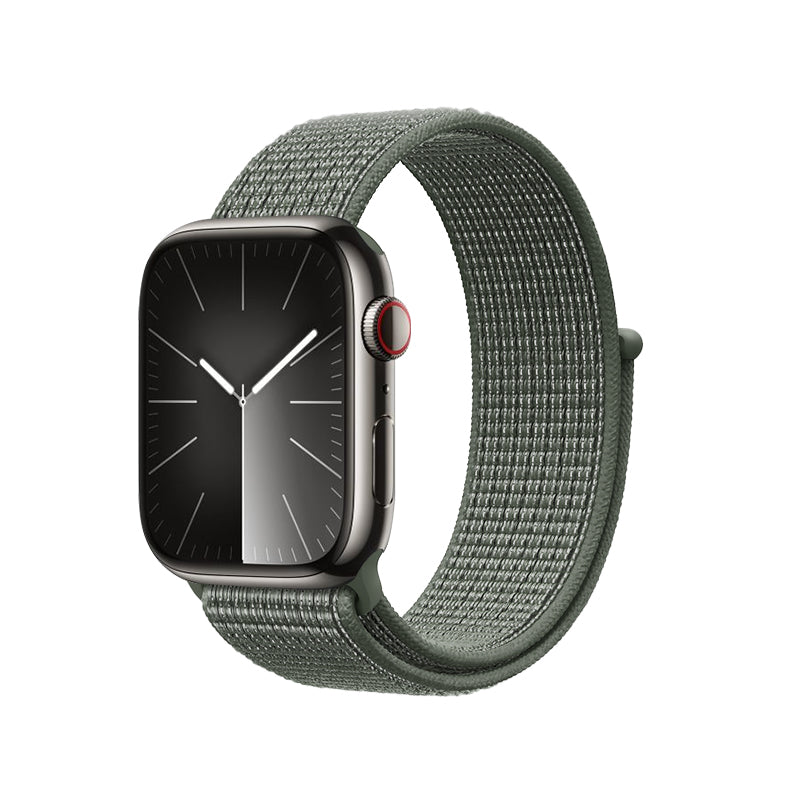 Crong Nylon - sportband voor Apple Watch 44/45/46/49 mm (legergroen) (2)