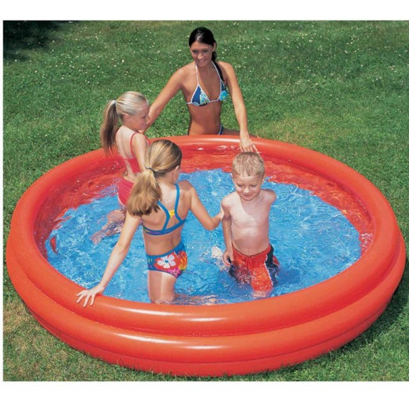 Bestway - Opblaasbaar zwembad met drie ringen 152x30cm (rood) (2)