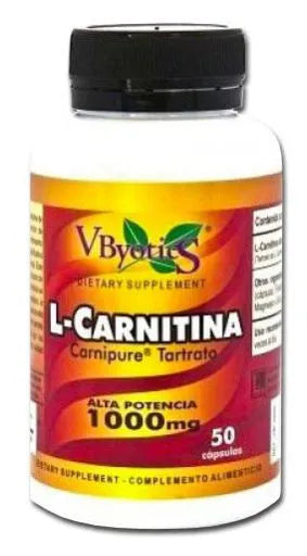V.byotic L-Carnitine Carnipure 1000 mg 50 capsules
